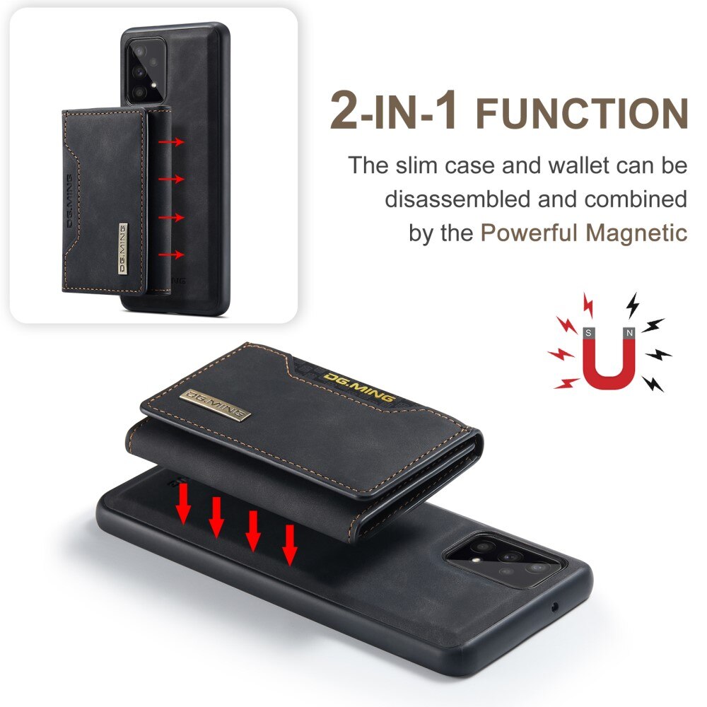 Magnetic Card Slot Case Samsung Galaxy A53 Musta