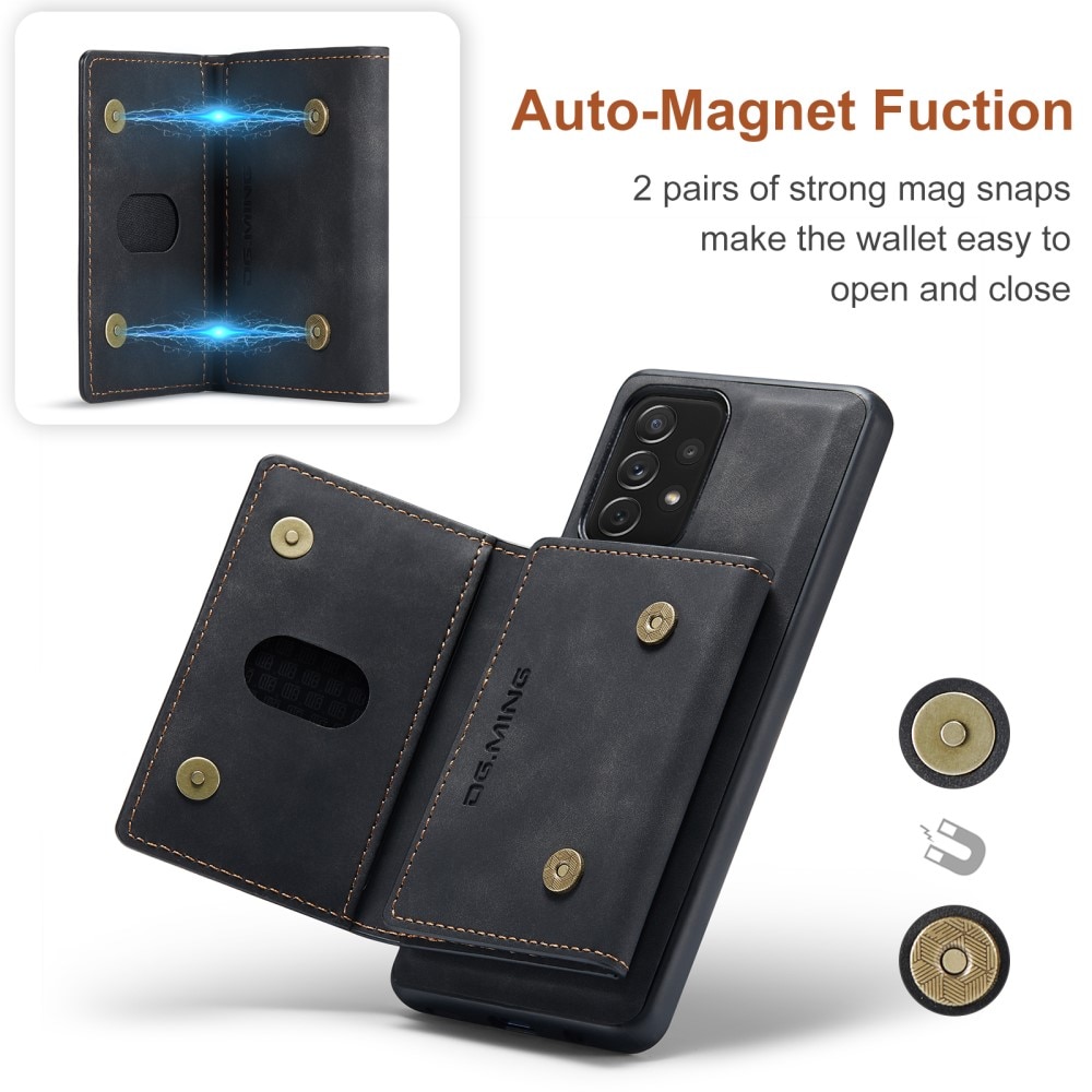 Magnetic Card Slot Case Samsung Galaxy A33 Musta