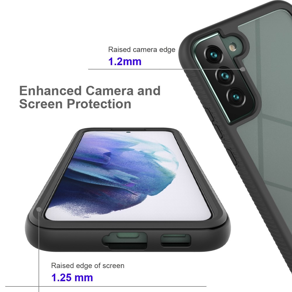 Full Cover Kuori Samsung Galaxy S22 Plus Musta