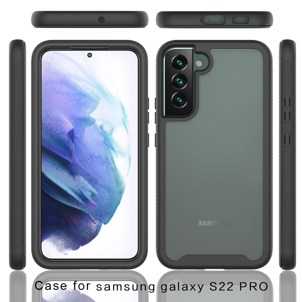 Full Cover Kuori Samsung Galaxy S22 Plus musta