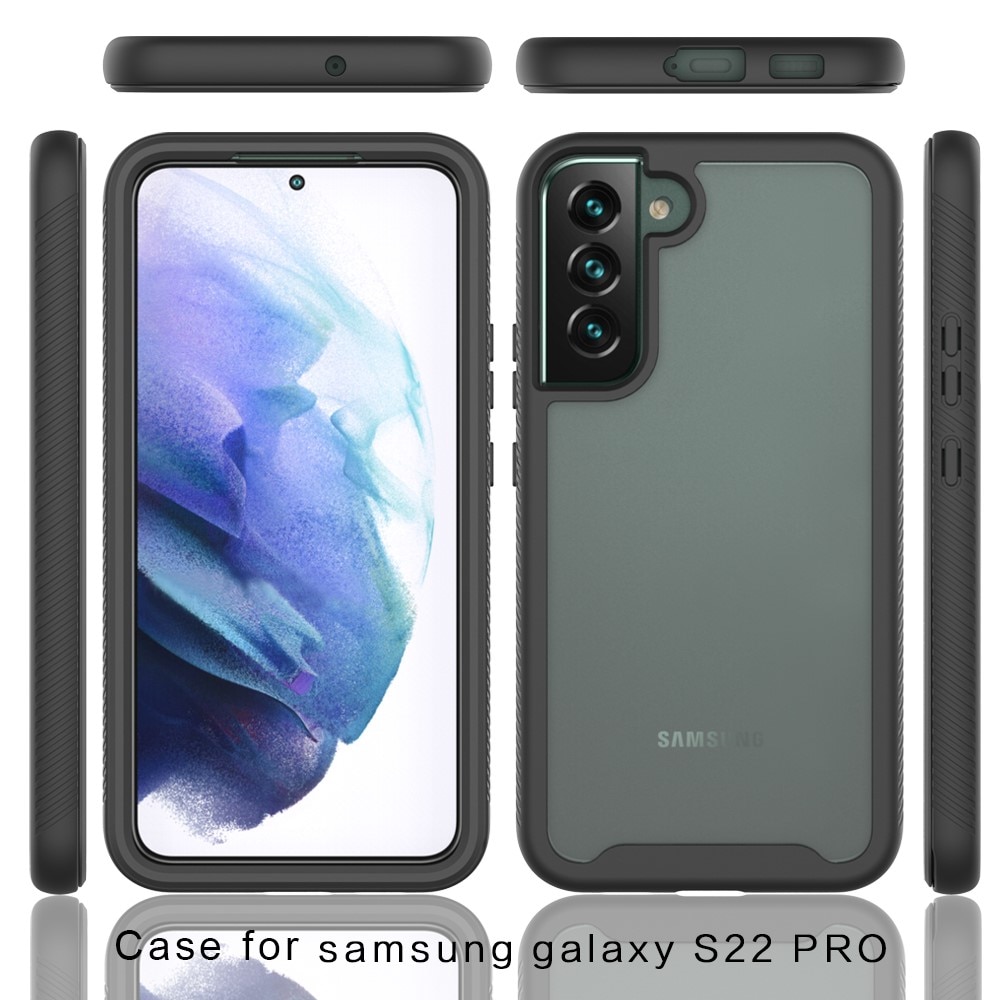 Full Cover Kuori Samsung Galaxy S22 Plus Musta