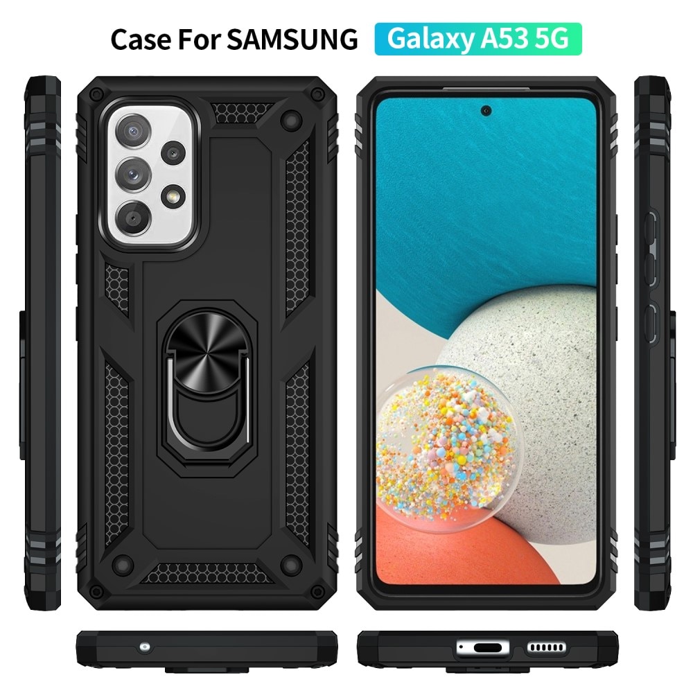 Hybridikuori Tech Ring Samsung Galaxy A53 musta
