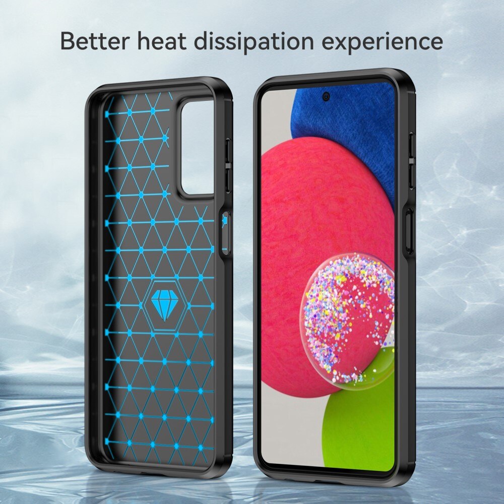 Samsung Galaxy A23 Kuori TPU Brushed Musta