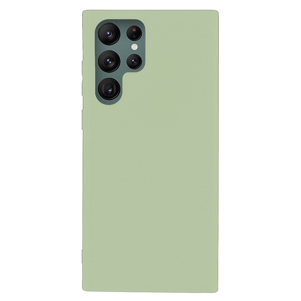 TPU suojakuori Samsung Galaxy S22 Ultra vihreä