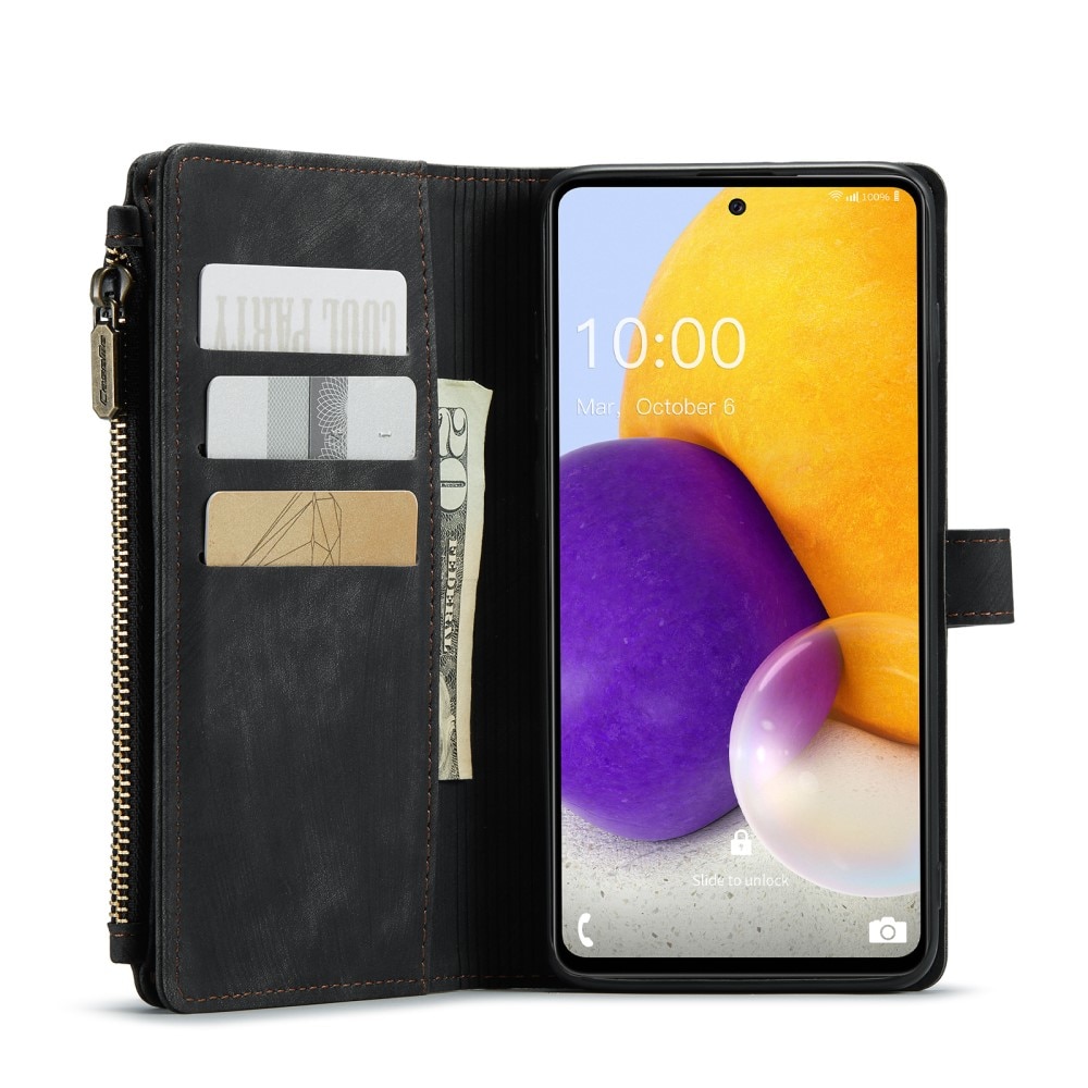 Zipper Wallet Samsung Galaxy A13 musta