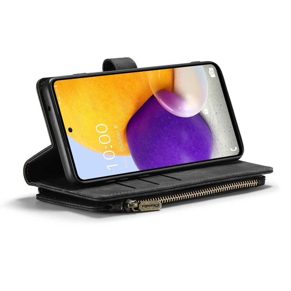Zipper Wallet Samsung Galaxy A13 Musta