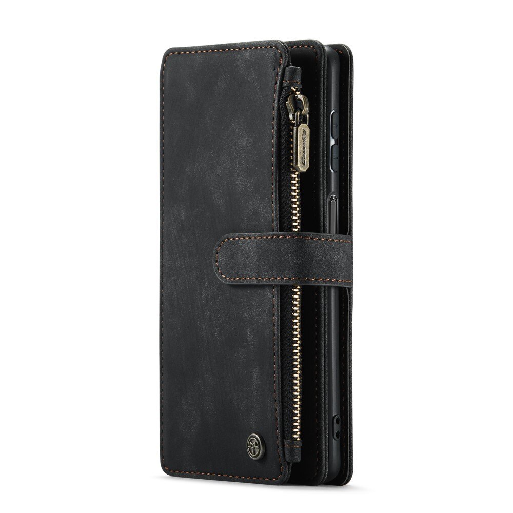 Zipper Wallet Samsung Galaxy A04s Musta