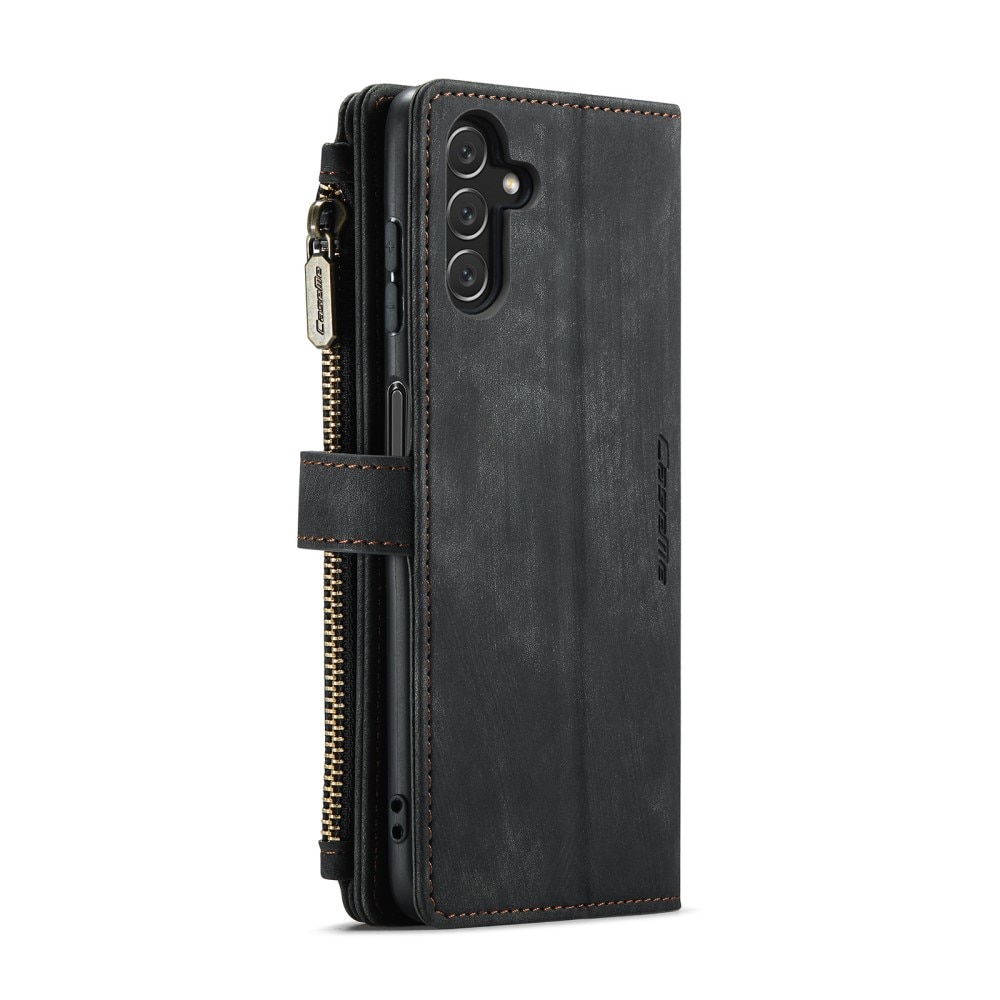 Zipper Wallet Samsung Galaxy A04s musta