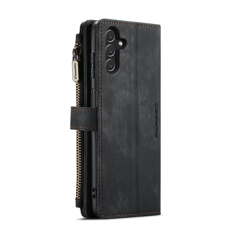 Zipper Wallet Samsung Galaxy A04s Musta