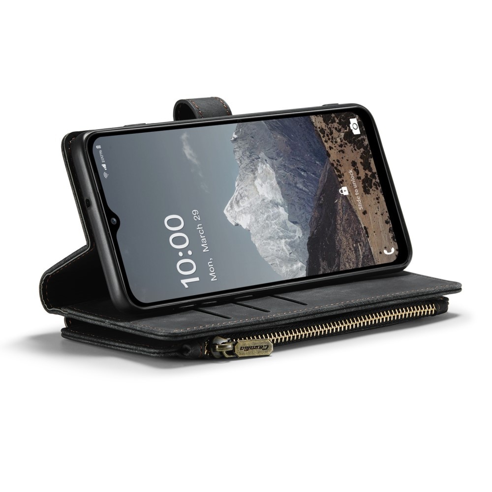 Zipper Wallet Samsung Galaxy A04s musta