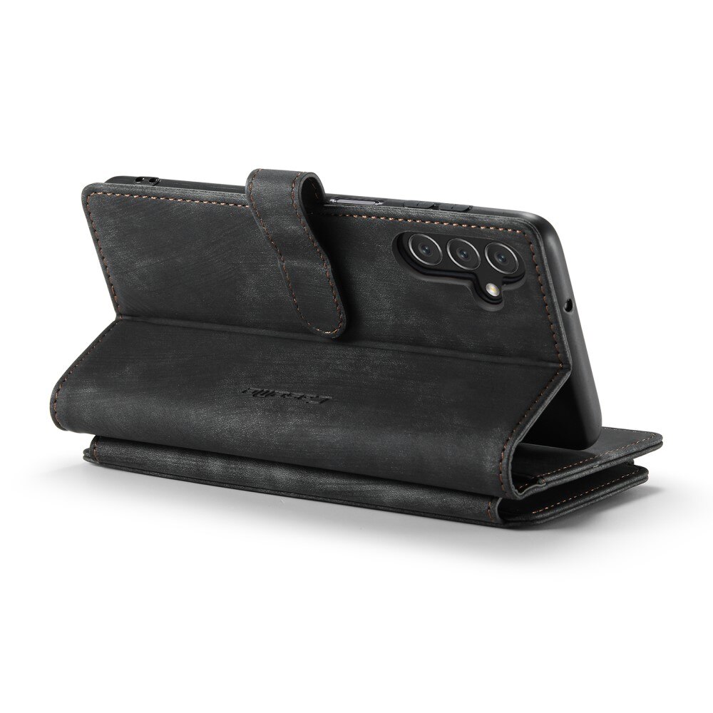 Zipper Wallet Samsung Galaxy A04s Musta