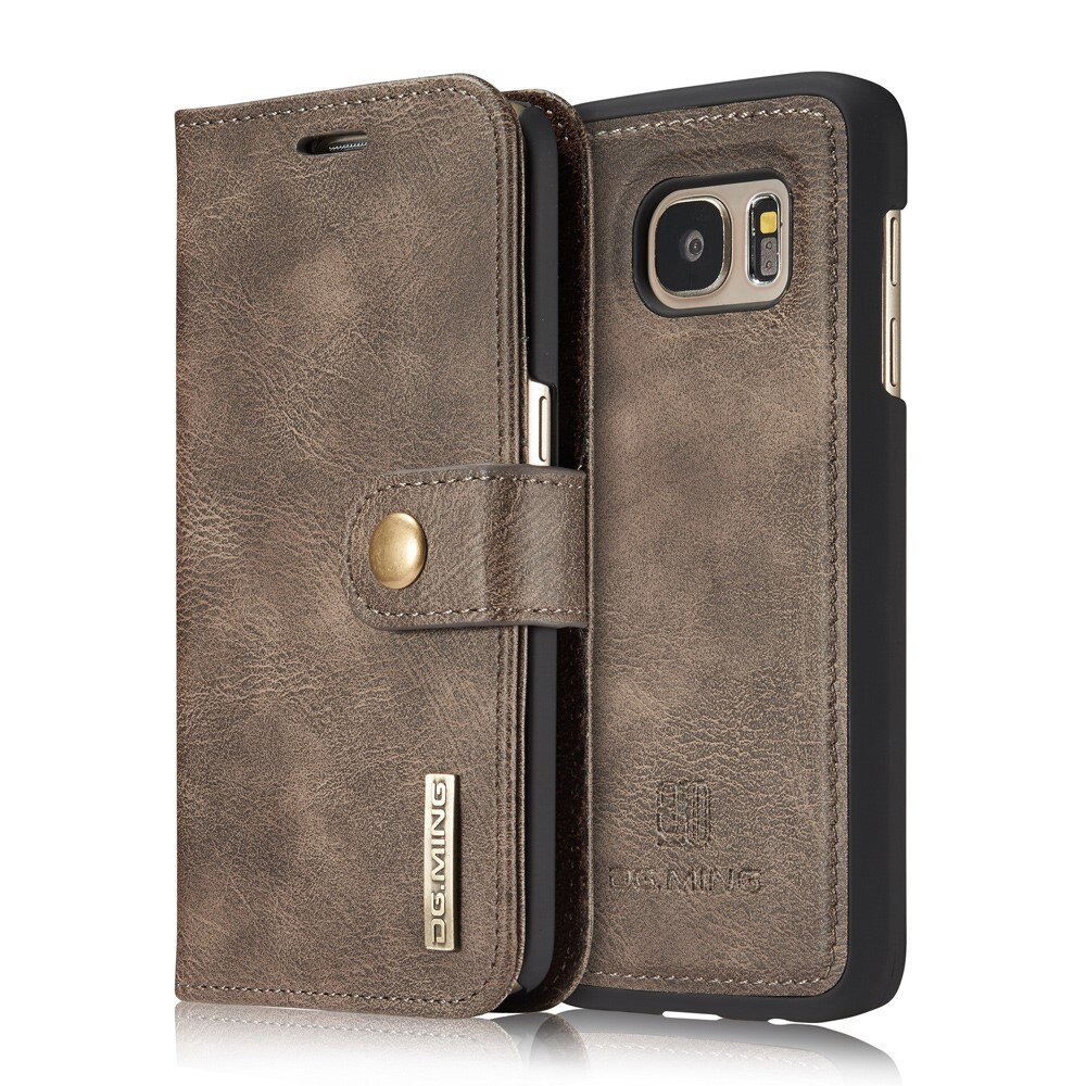 Magnet Wallet Samsung Galaxy S7 Ruskea