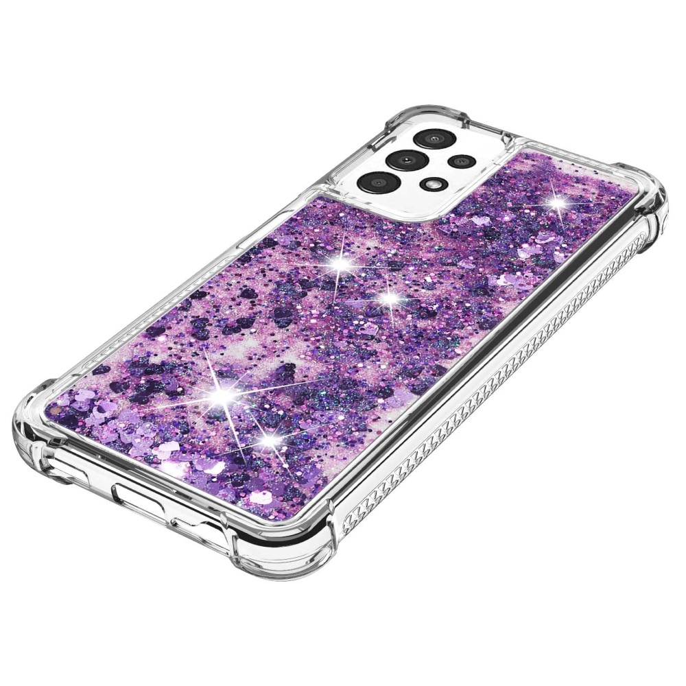 Glitter Powder TPU Case Samsung Galaxy A13 liila