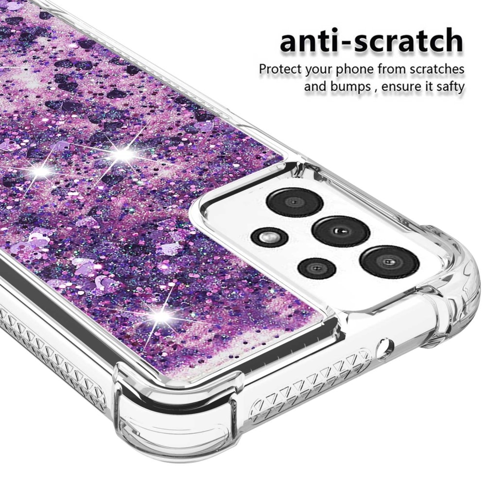 Glitter Powder TPU Case Samsung Galaxy A13 liila