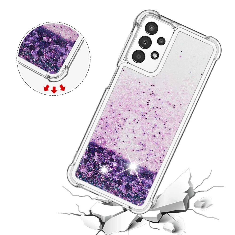 Glitter Powder TPU Case Samsung Galaxy A13 liila