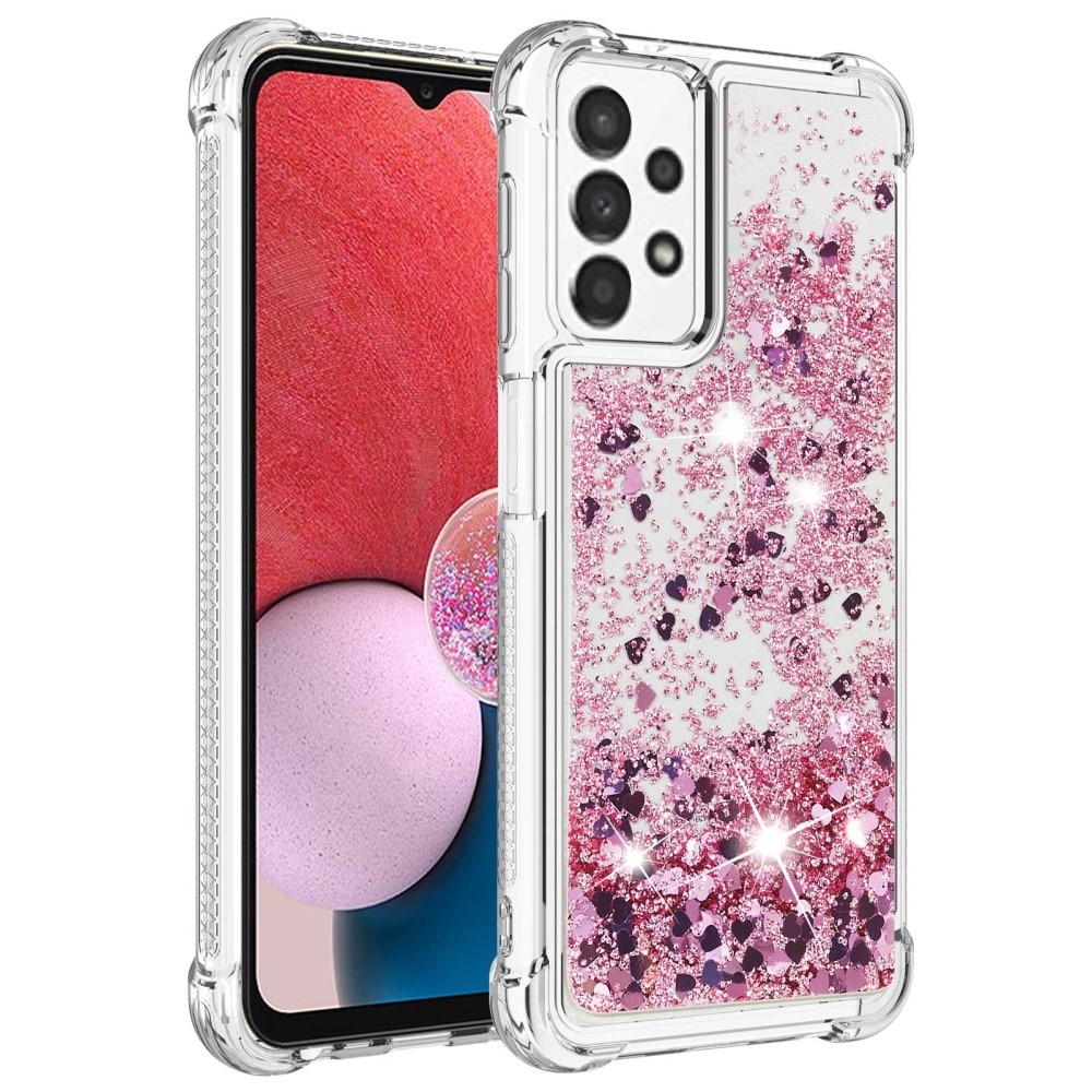 Glitter Powder TPU Case Samsung Galaxy A13 vaaleanpunainen