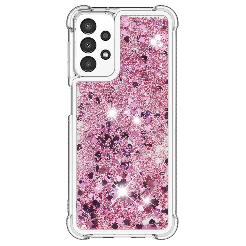 Glitter Powder TPU Case Samsung Galaxy A13 vaaleanpunainen