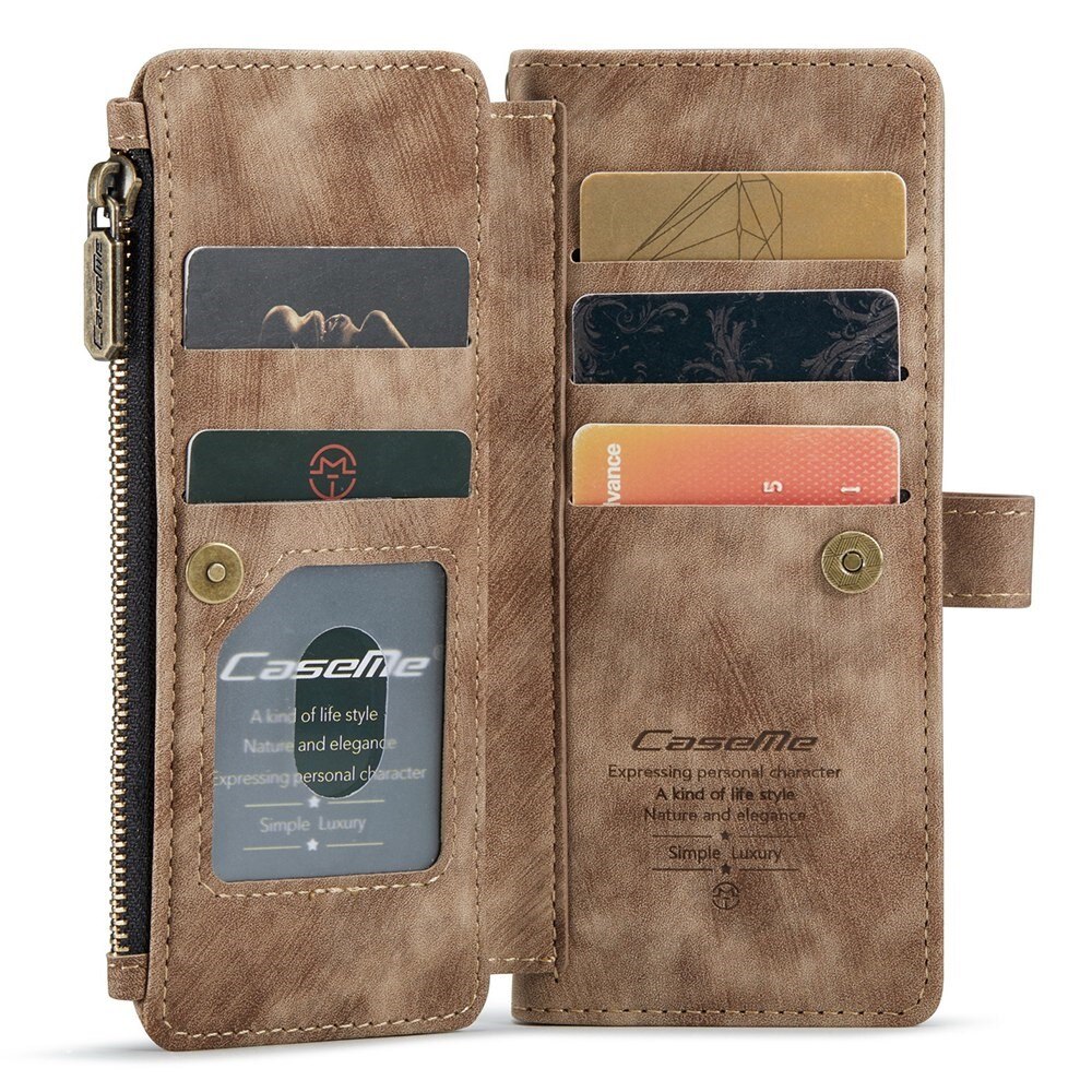 Zipper Wallet Samsung Galaxy Z Fold 3 ruskea