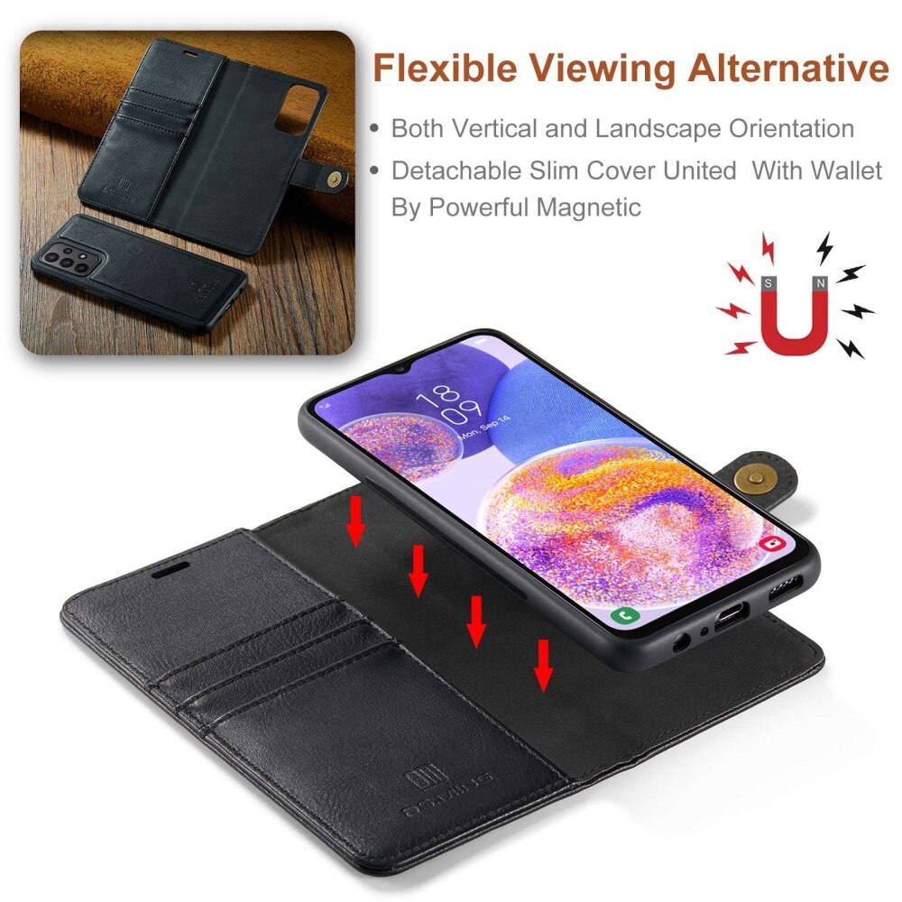 Magnet Wallet Samsung Galaxy A23 Musta