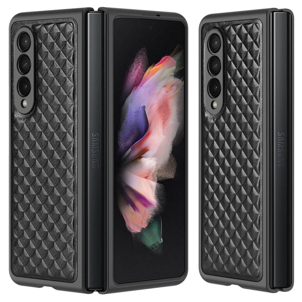 Venice Leather Case Samsung Galaxy Z Fold 3 Black