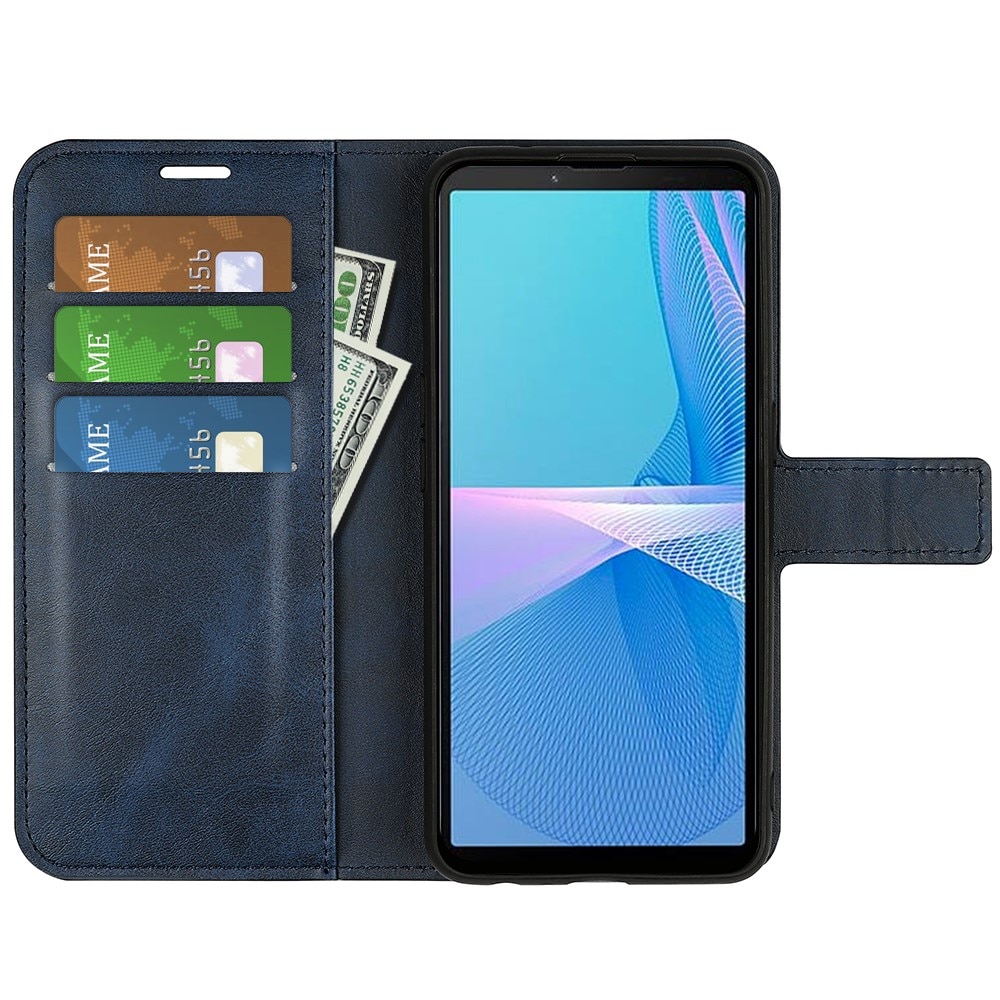 Leather Wallet Sony Xperia 10 IV Blue