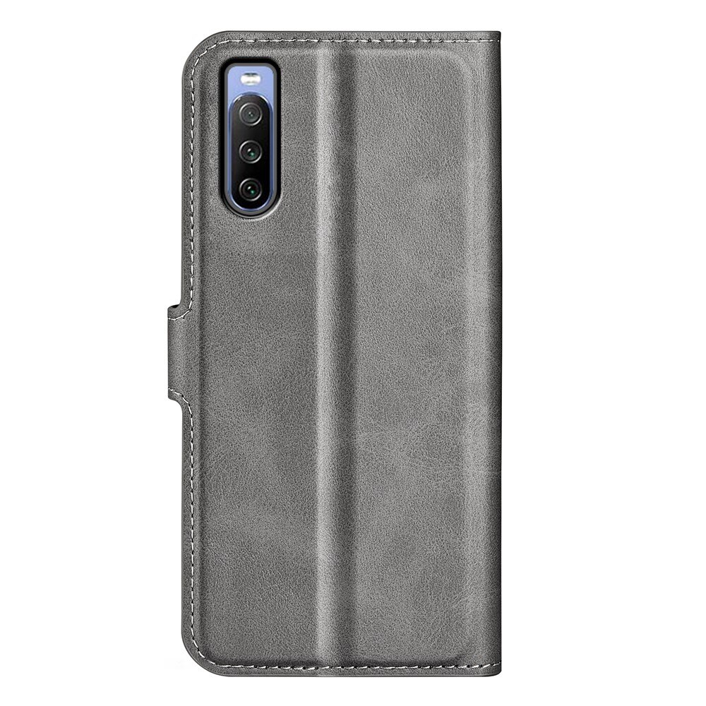 Leather Wallet Sony Xperia 10 IV Grey