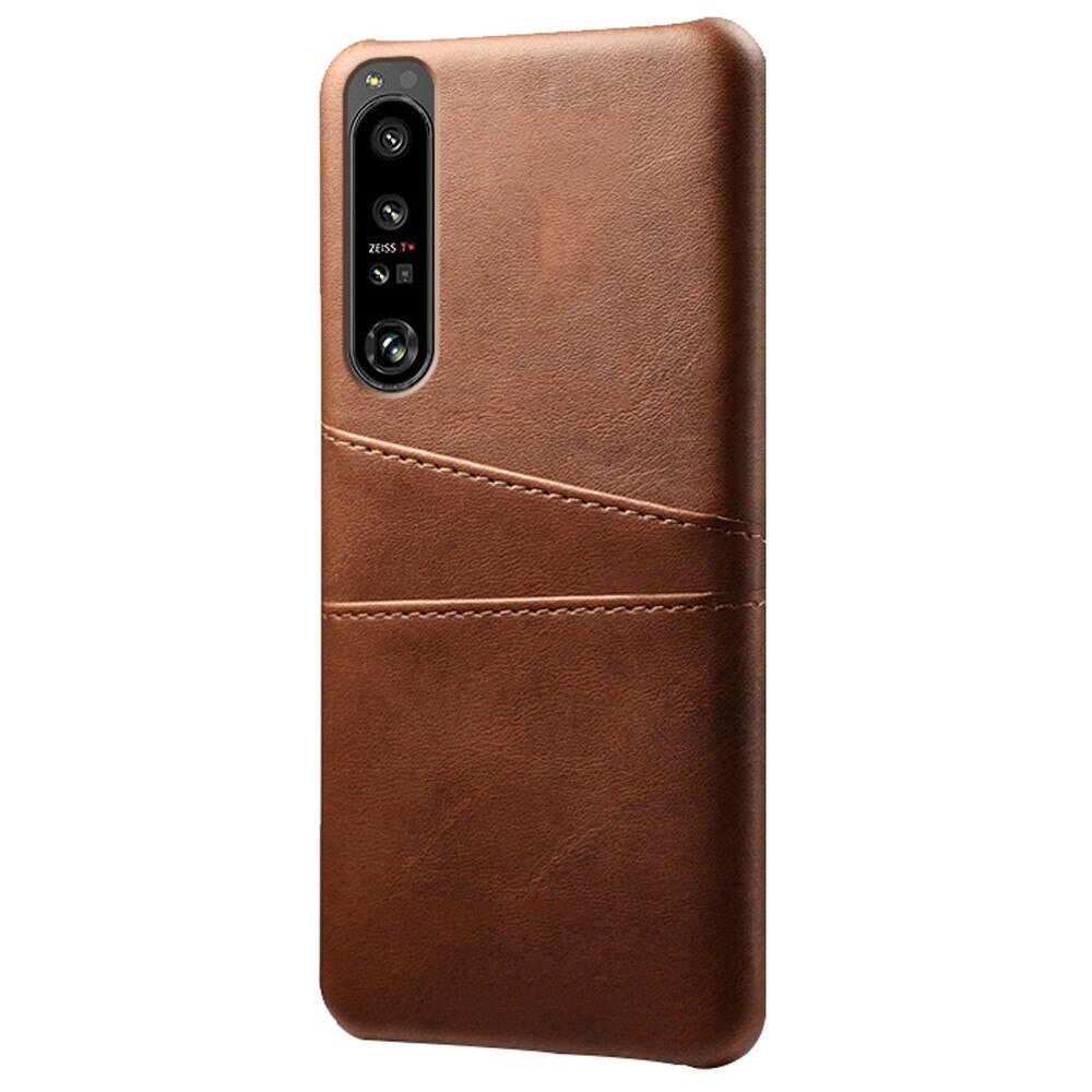 Card Slots Case Sony Xperia 1 IV Ruskea