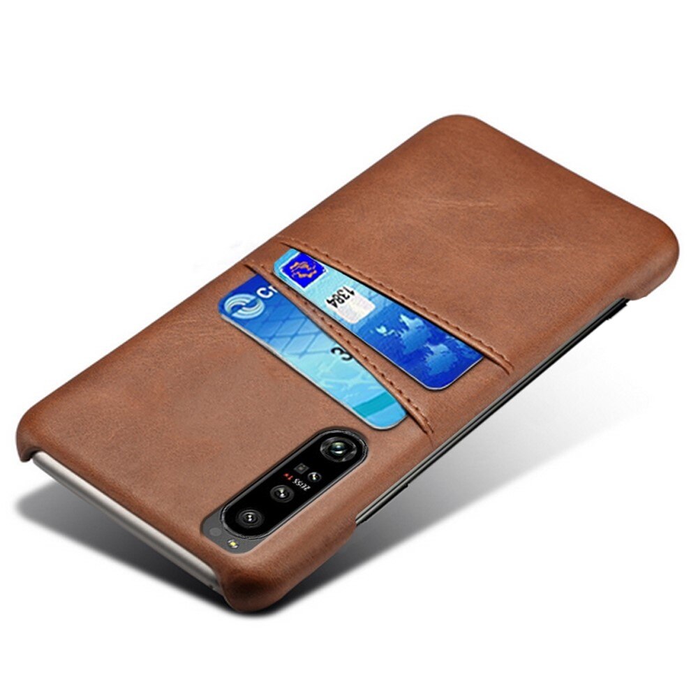 Card Slots Case Sony Xperia 1 IV Ruskea