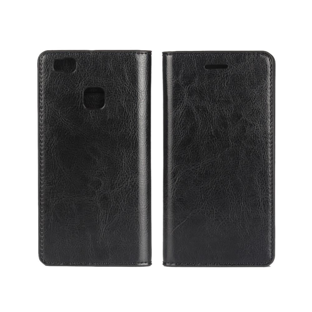 Suojakotelo Aito Nahka Huawei P9 Lite Musta