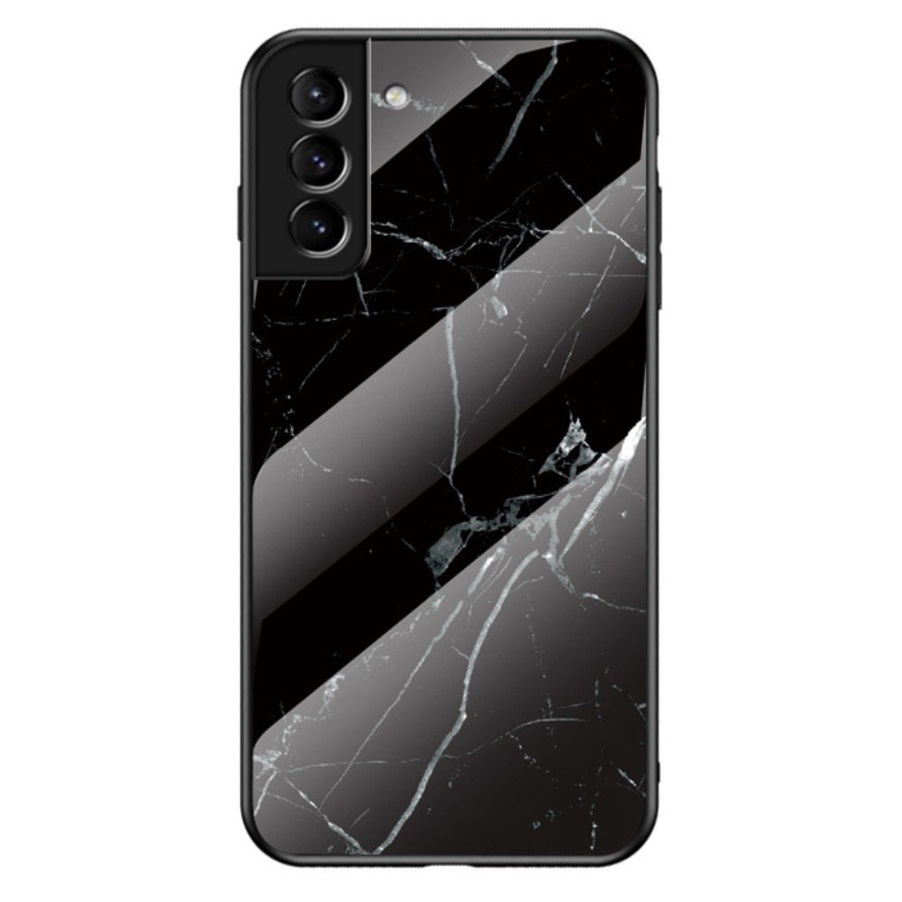 Panssarilasi Kuori Samsung Galaxy S22 musta marmori