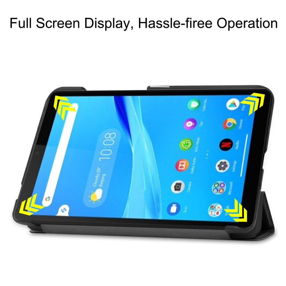 Lenovo Tab M7 (2nd Gen) Kotelo Tri-fold musta