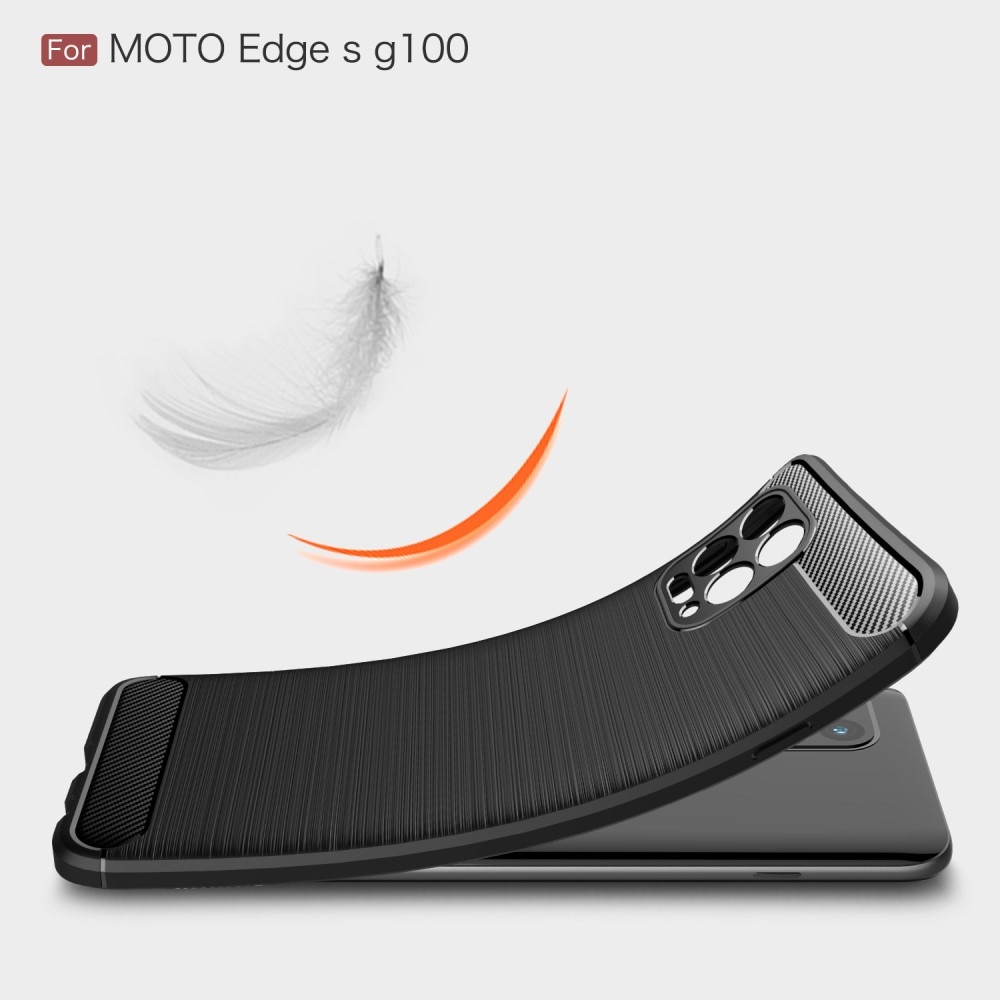Brushed TPU Kuori Motorola Moto G100 Black