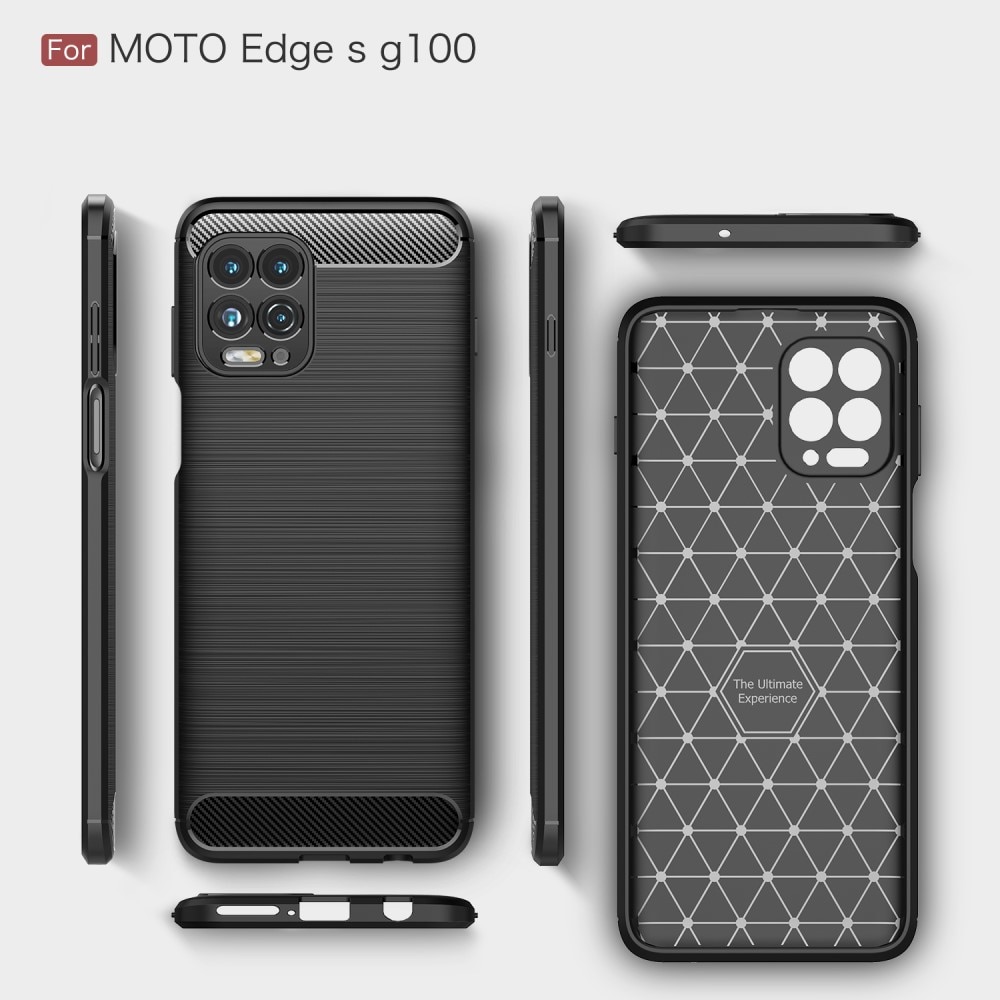 Brushed TPU Kuori Motorola Moto G100 Black