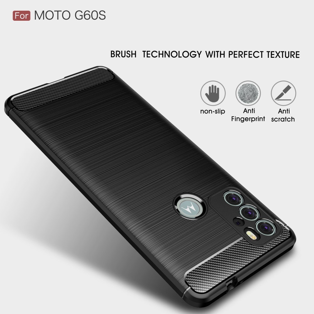 Brushed TPU Kuori Motorola Moto G60s Black