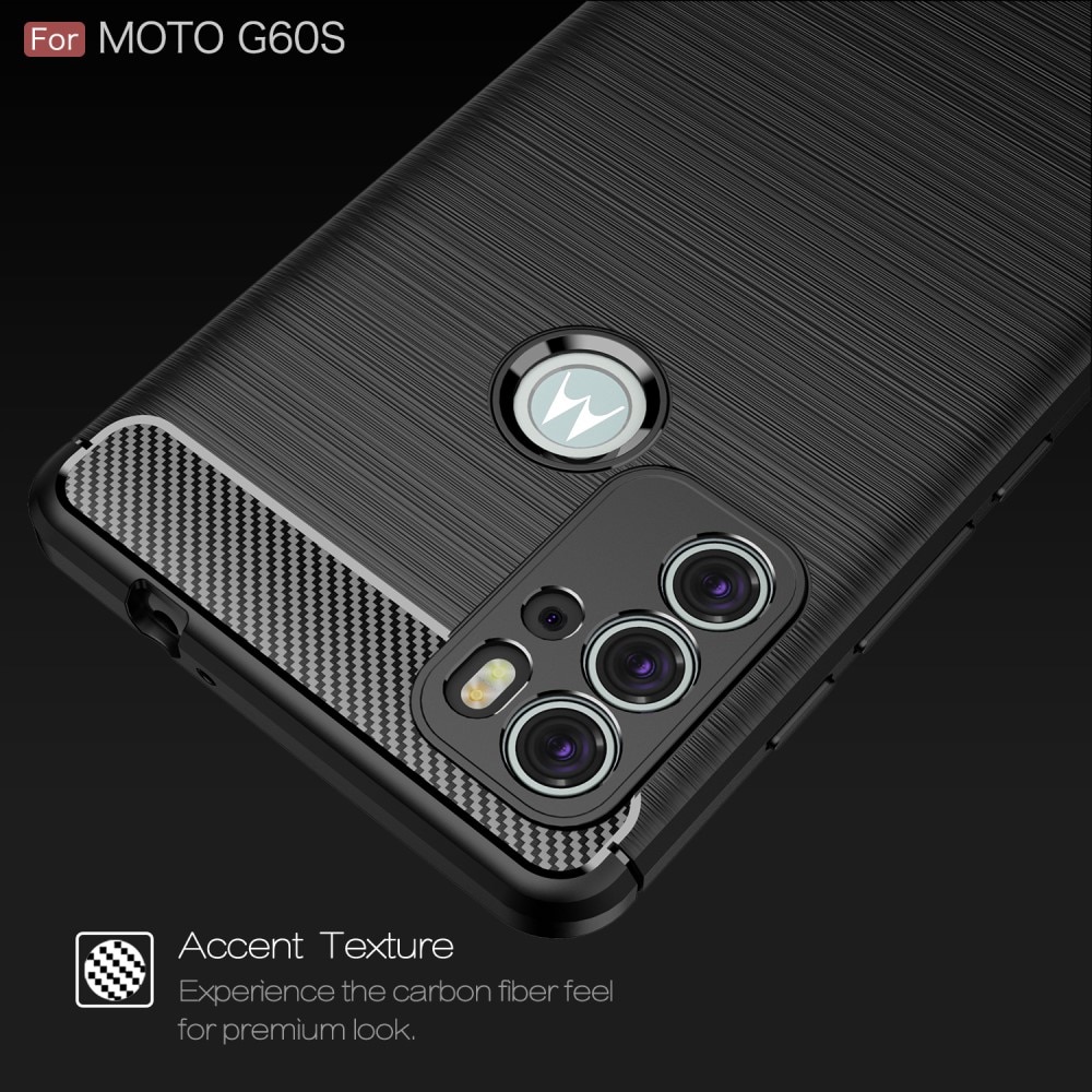 Brushed TPU Kuori Motorola Moto G60s Black