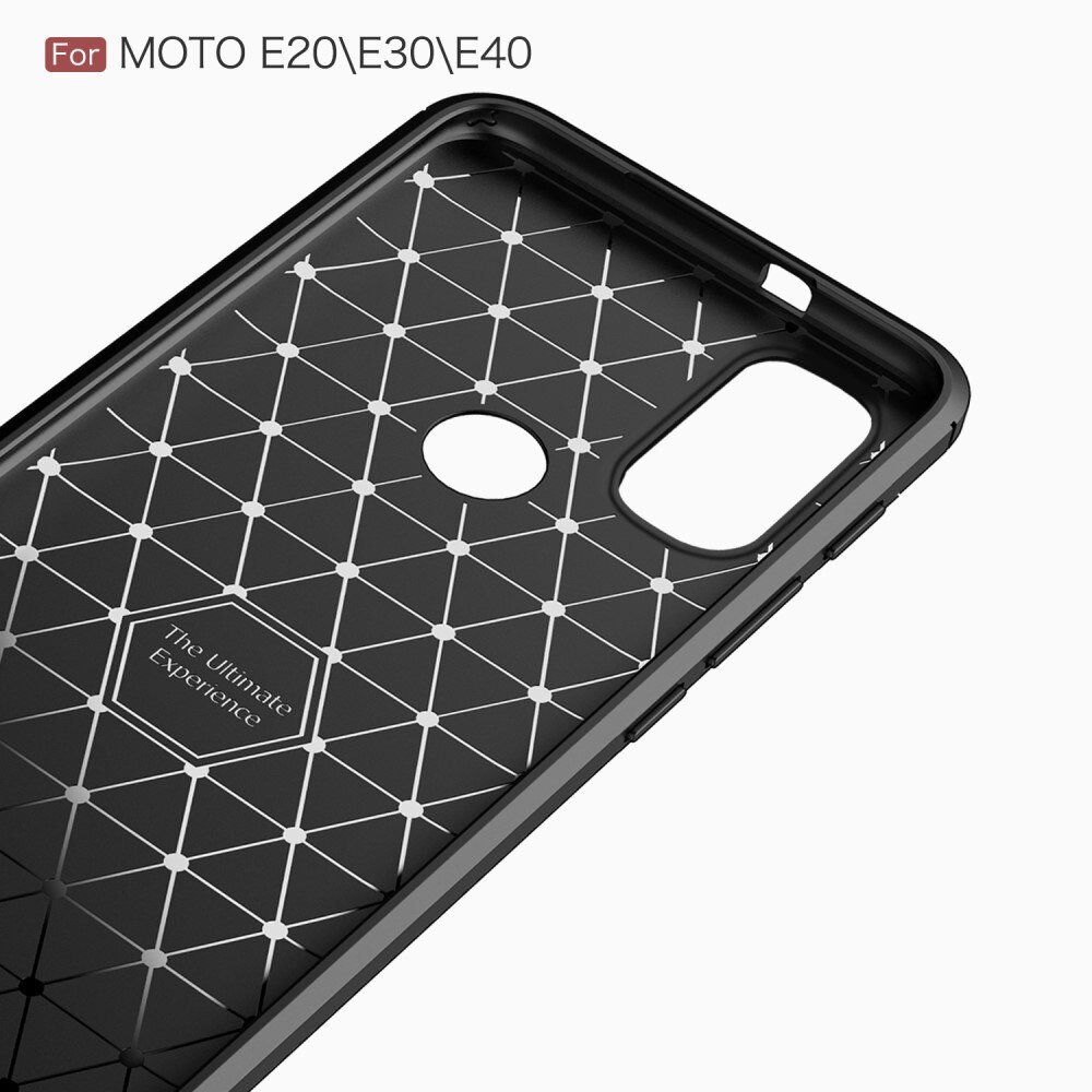 Brushed TPU Kuori Motorola Moto E20/E30/E40 Black