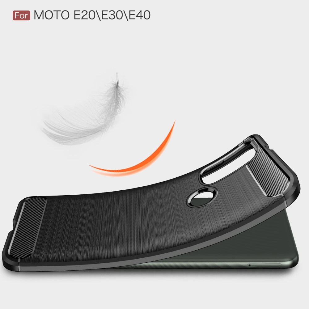 Brushed TPU Kuori Motorola Moto E20/E30/E40 Black