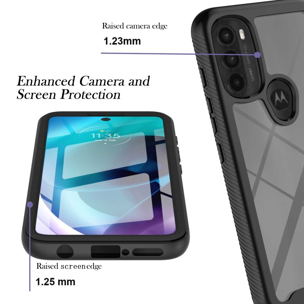 Full Protection Case Motorola Moto G71 Musta