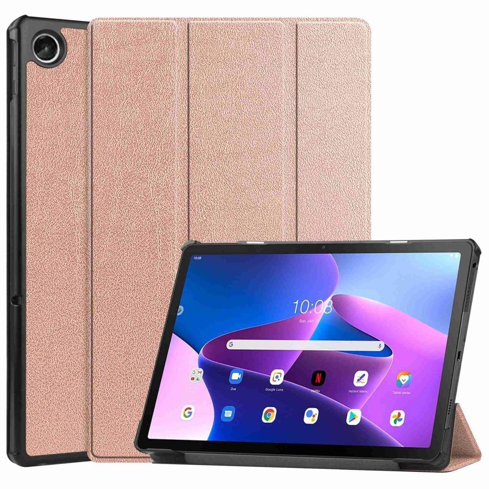 Kotelo Tri-fold Lenovo Tab M10 Plus (3rd gen) ruusukulta