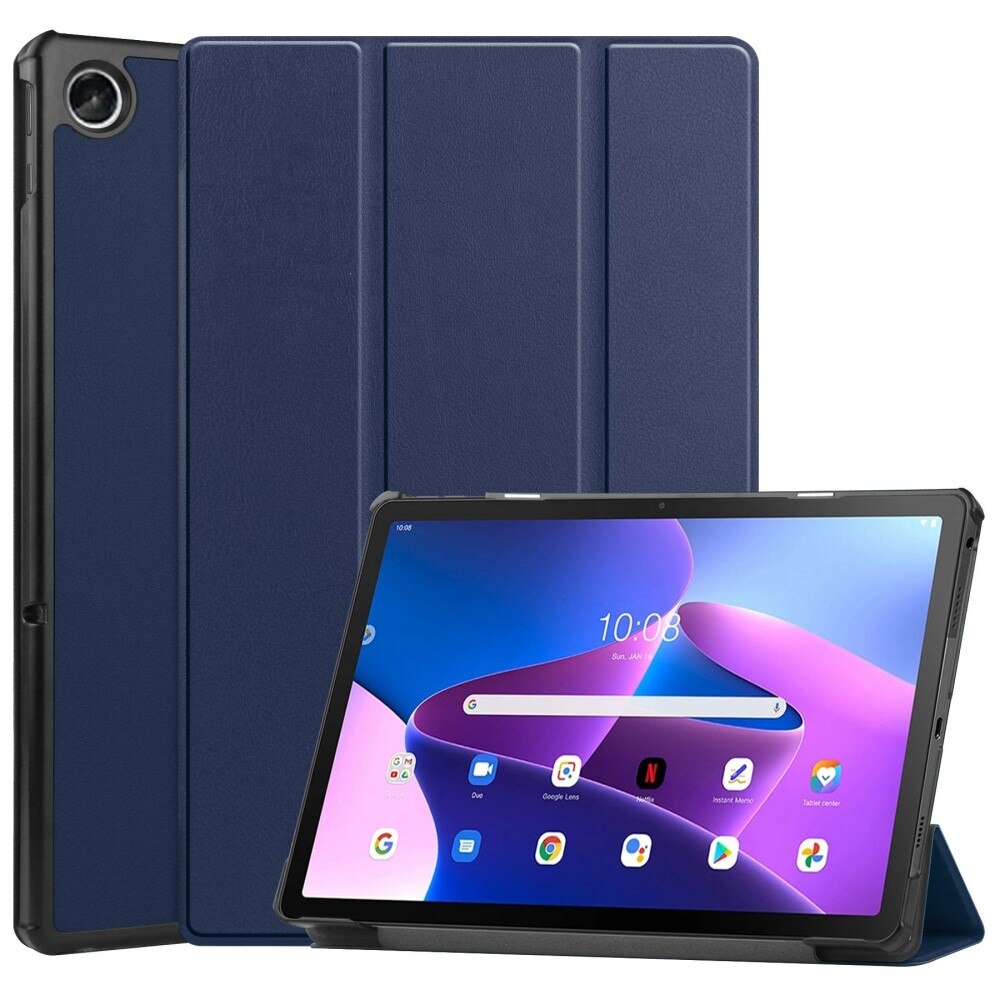 Kotelo Tri-fold Lenovo Tab M10 Plus (3rd gen) sininen