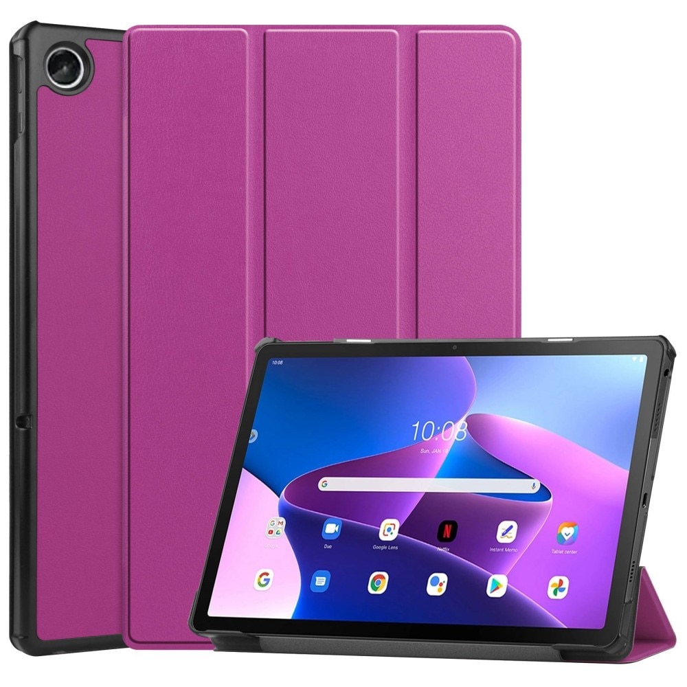 Kotelo Tri-fold Lenovo Tab M10 Plus (3rd gen)  liila