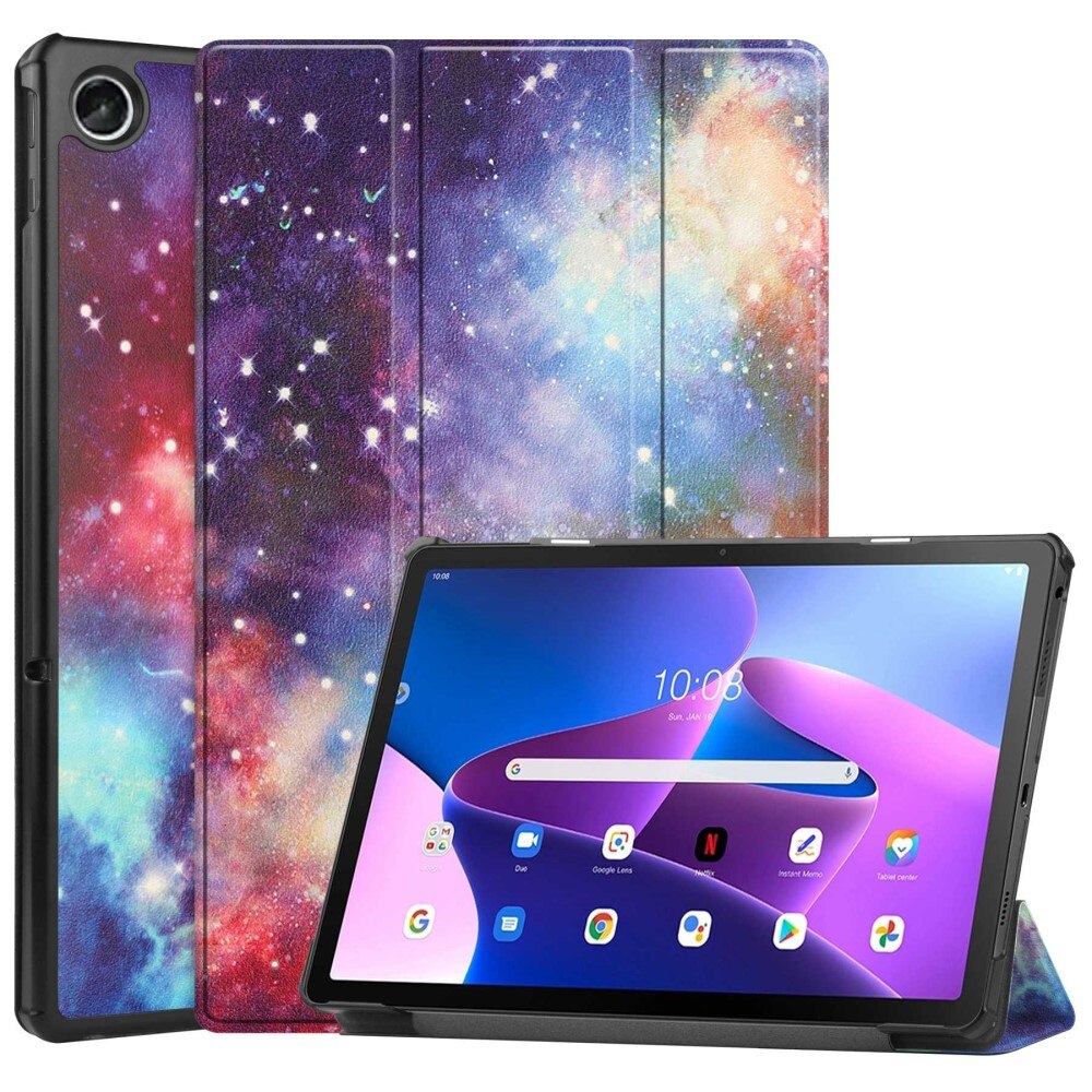 Kotelo Tri-fold Lenovo Tab M10 Plus (3rd gen) - ulkoavaruus