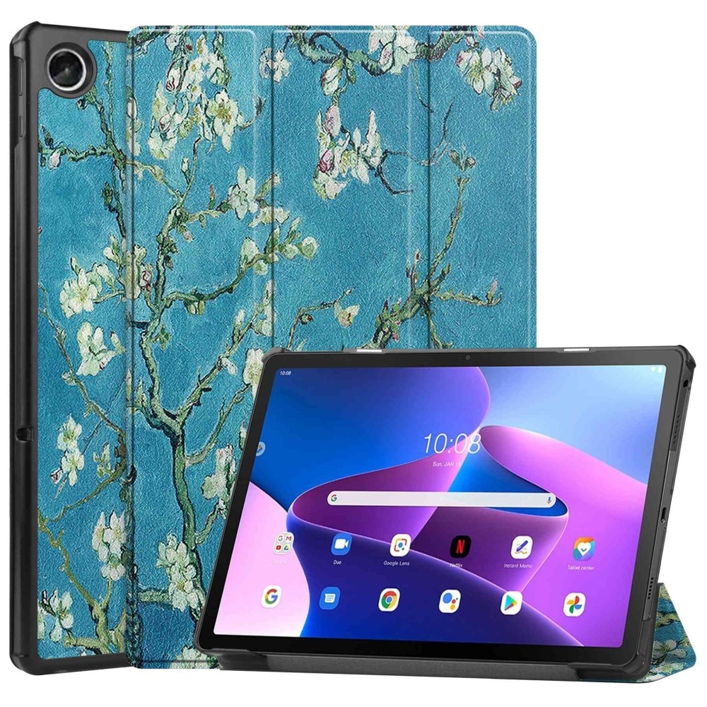 Kotelo Tri-fold Lenovo Tab M10 Plus (3rd gen) - kirsikankukkia