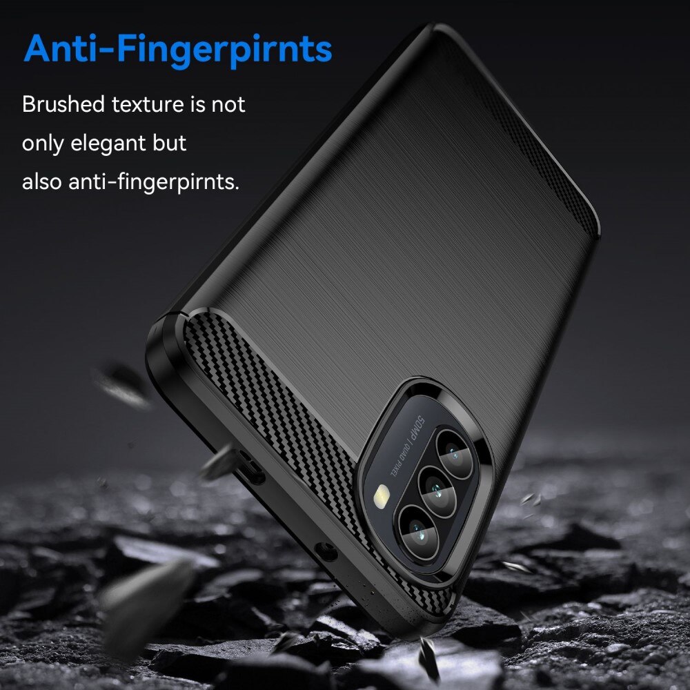 Motorola Moto G52 Kuori TPU Brushed Musta