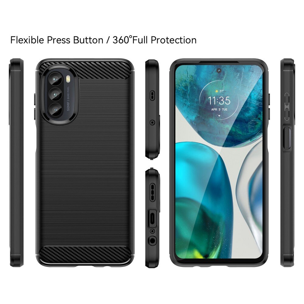 Motorola Moto G52 Kuori TPU Brushed Musta