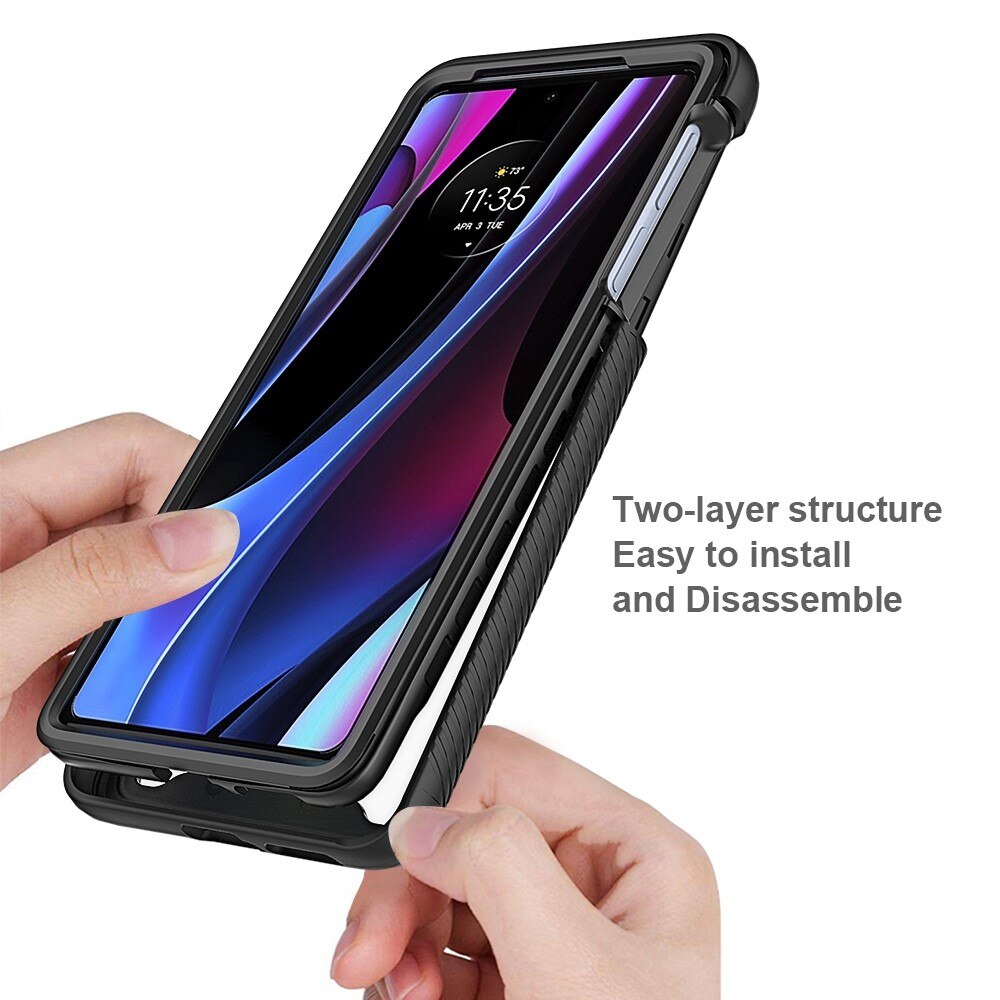 Full Protection Case Motorola Edge 30 Pro Musta