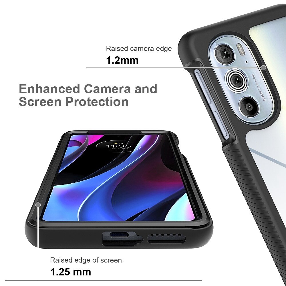 Full Protection Case Motorola Edge 30 Pro Musta