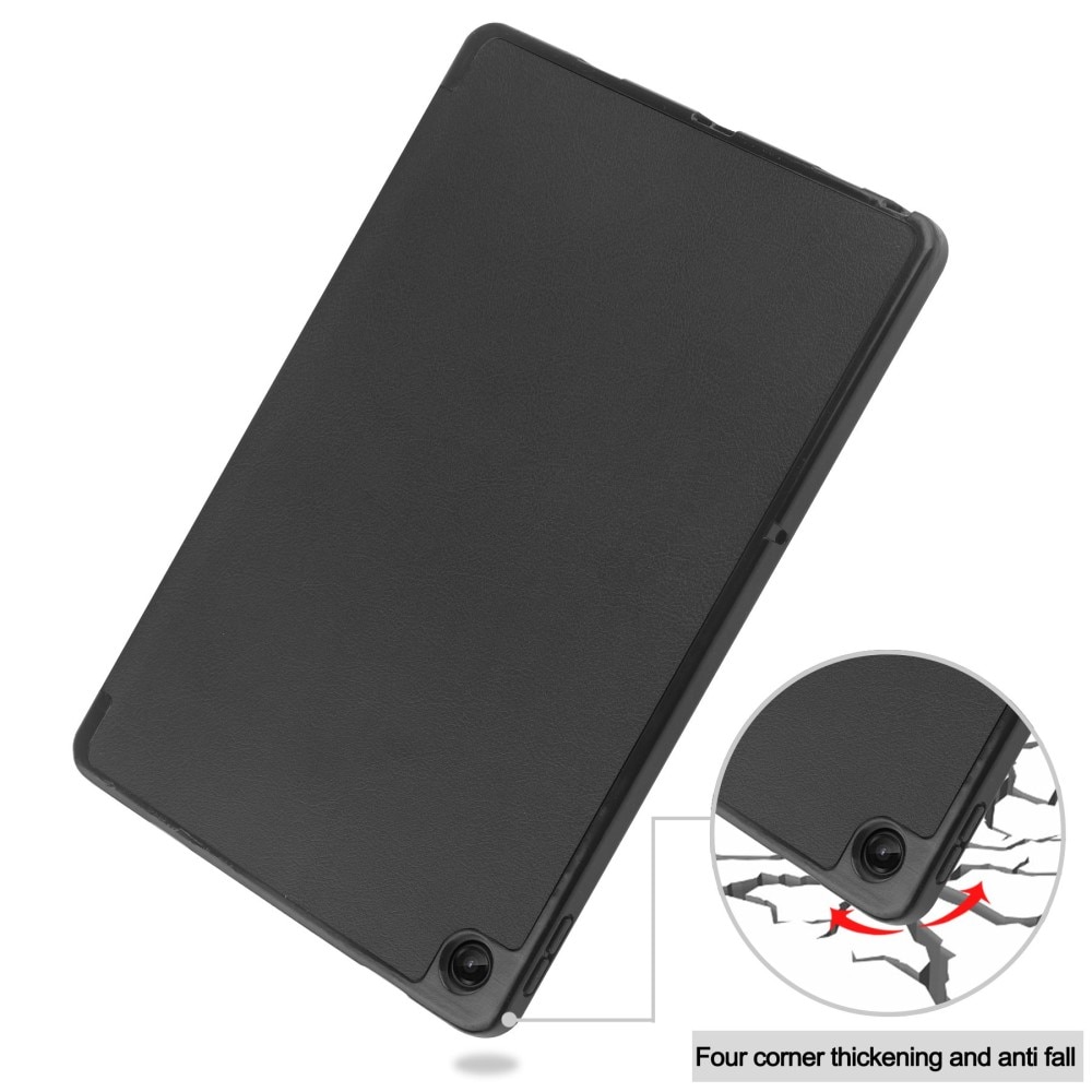  Lenovo Tab M10 Plus (3rd gen) Kotelo Tri-fold Kynäpidikkeellä Musta