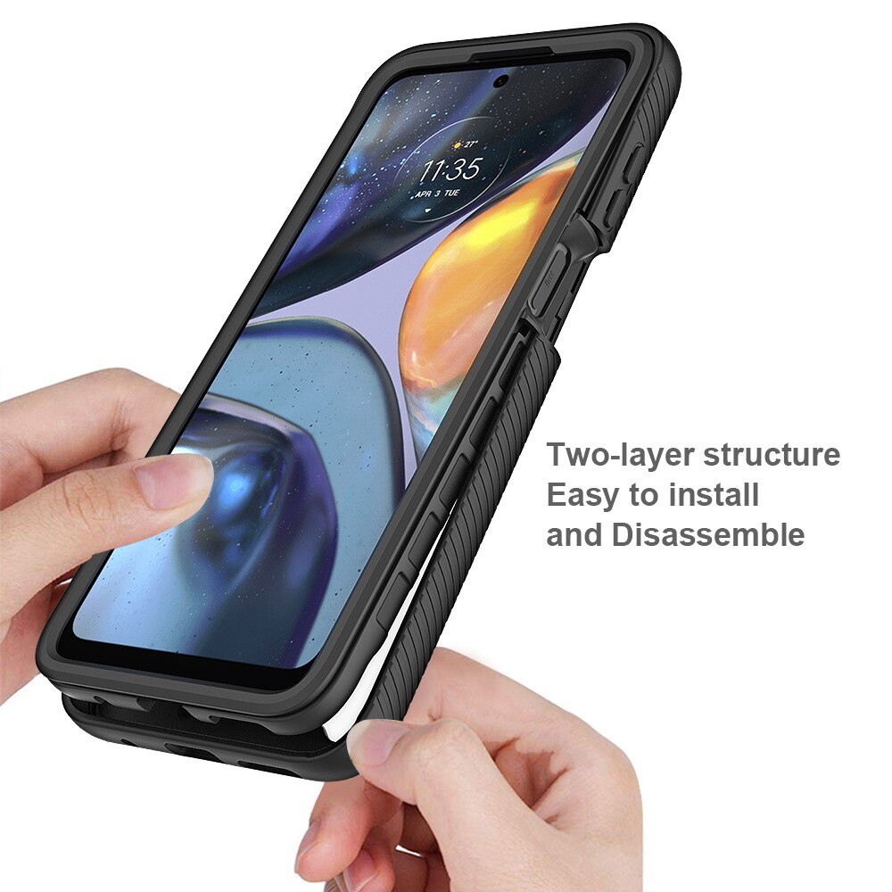 Full Protection Case Motorola Moto G22 Musta