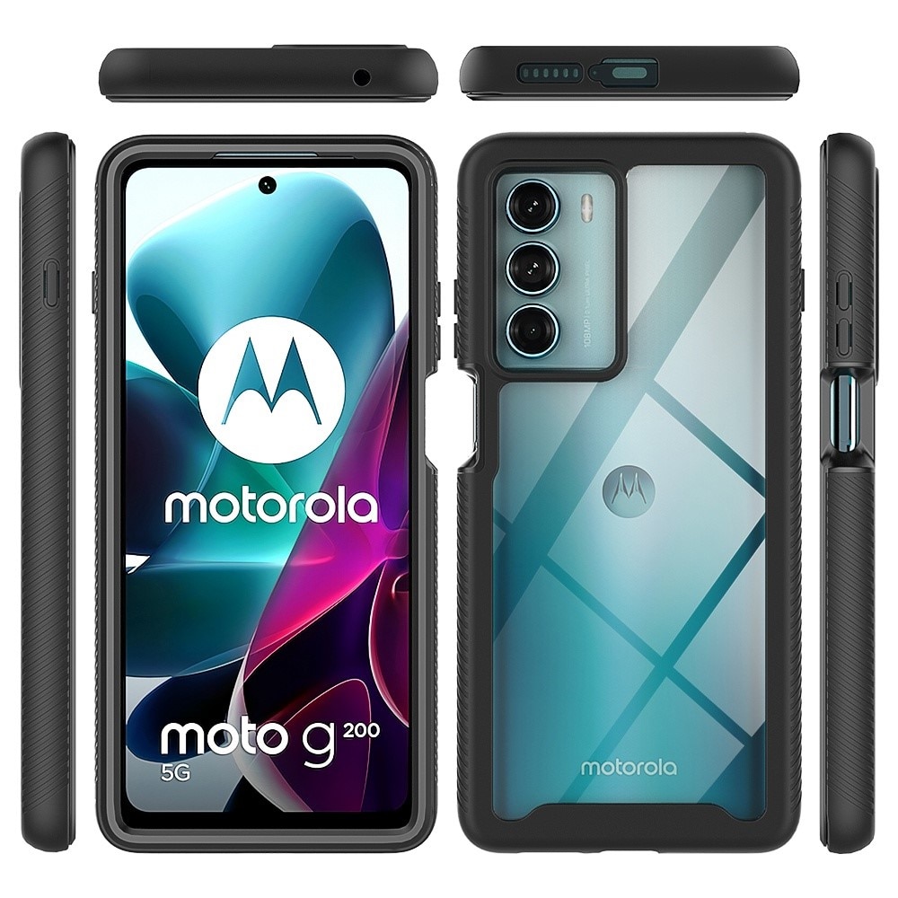 Full Protection Case Motorola Moto G200 Musta